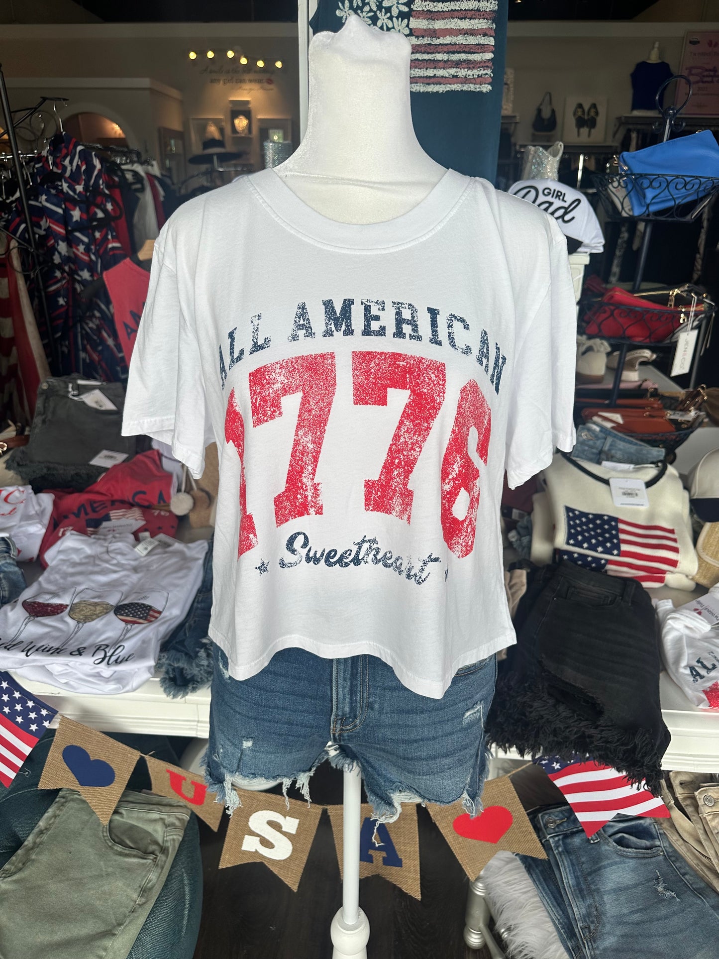 America 1776 Graphic Top