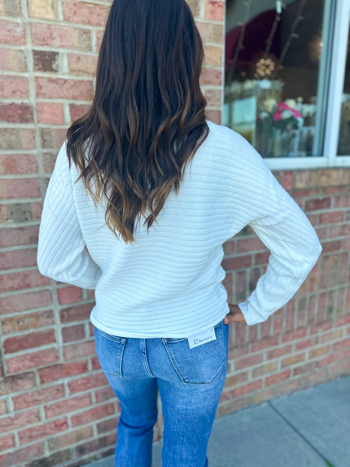 Ribbed Boatneck Sweater