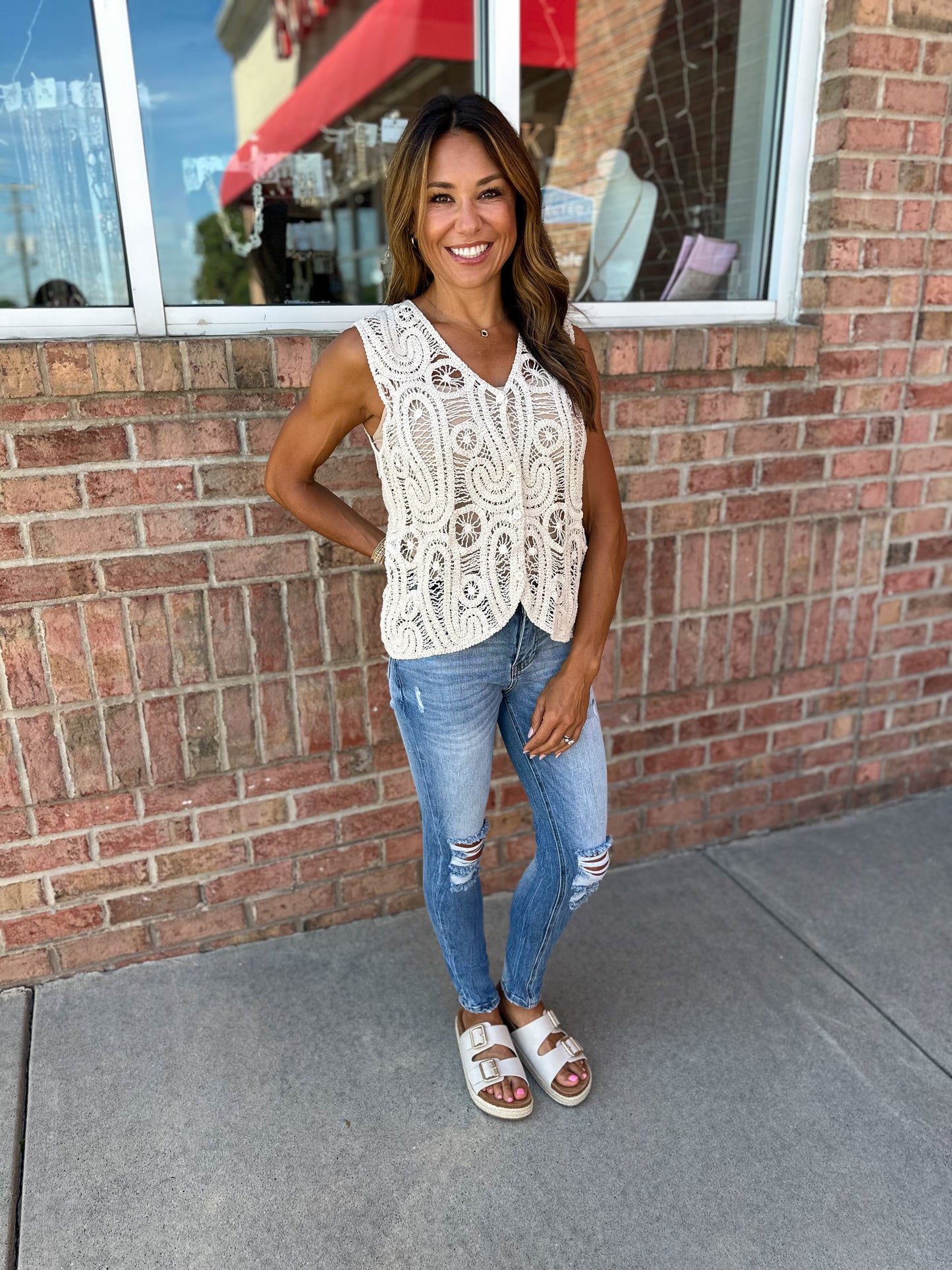 Jenna Crochet Vest