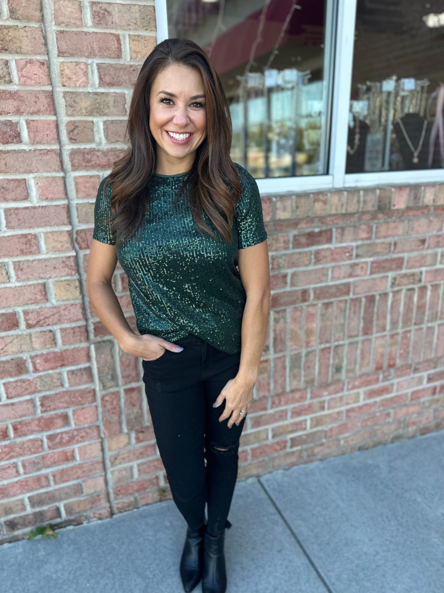 Shimmer Me Top