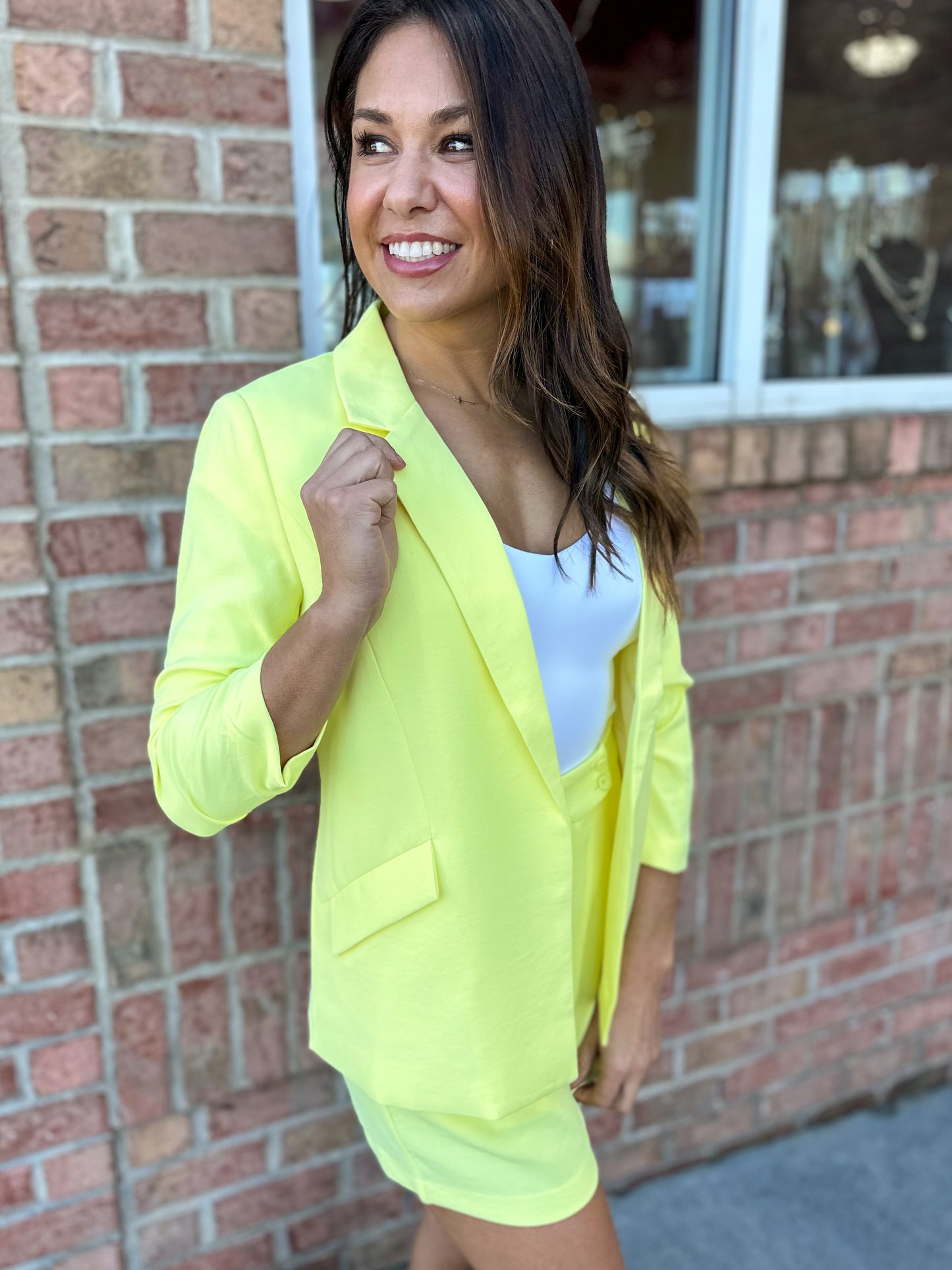 Skies Are Blue Blazer/Short Set