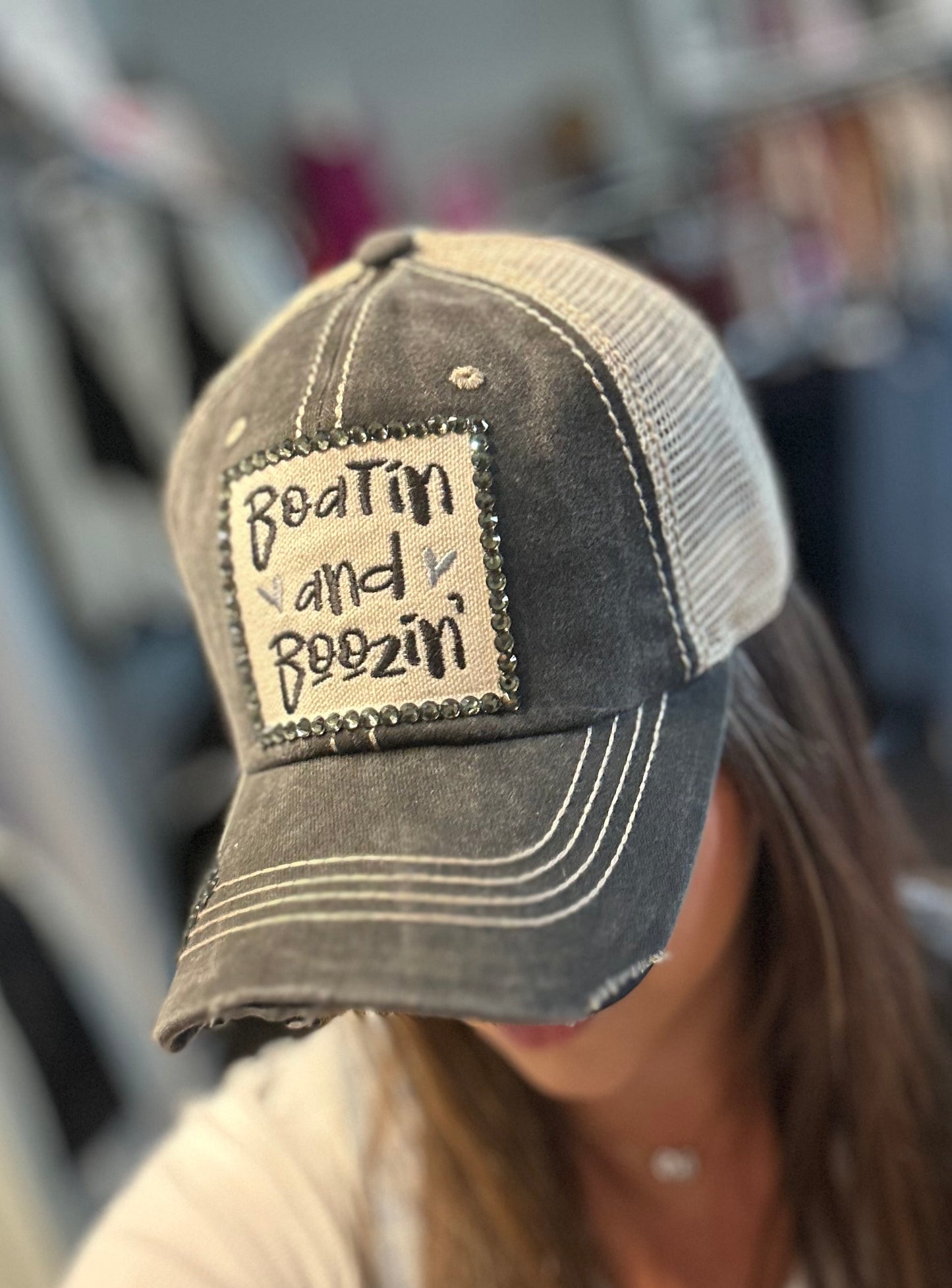 Boatin N Boozin Baseball Cap