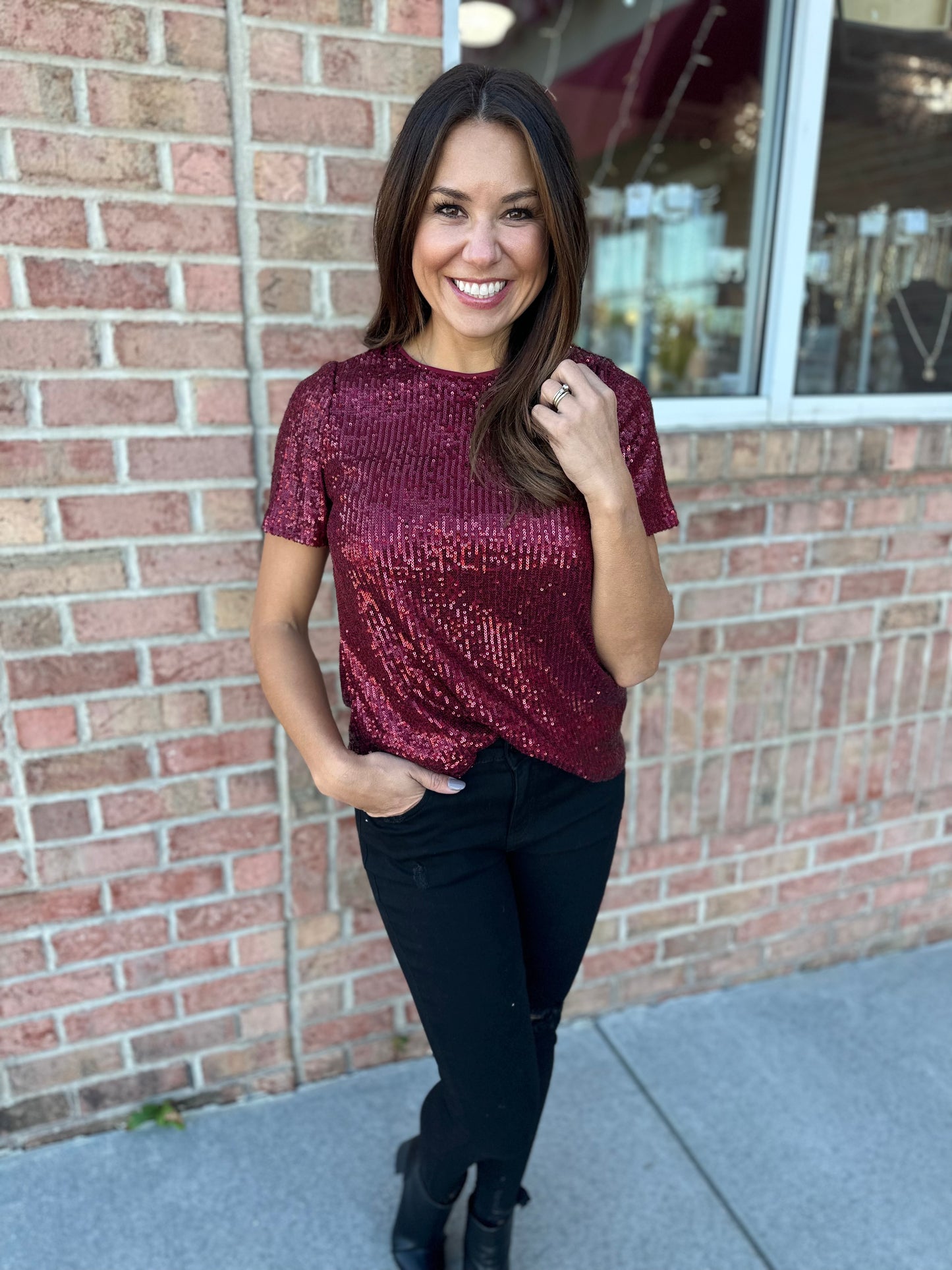 Shimmer Me Top