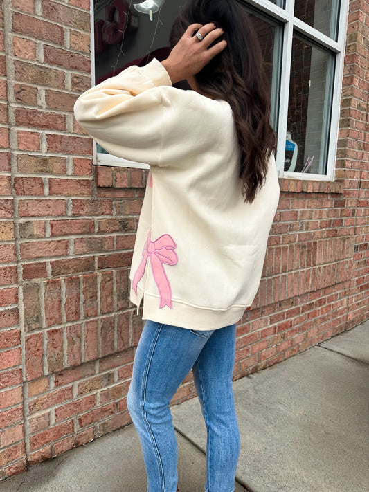 Merry Bow Sweatshirt
