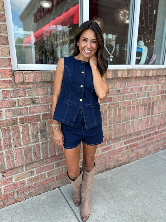 On My Terms Blazer Vest