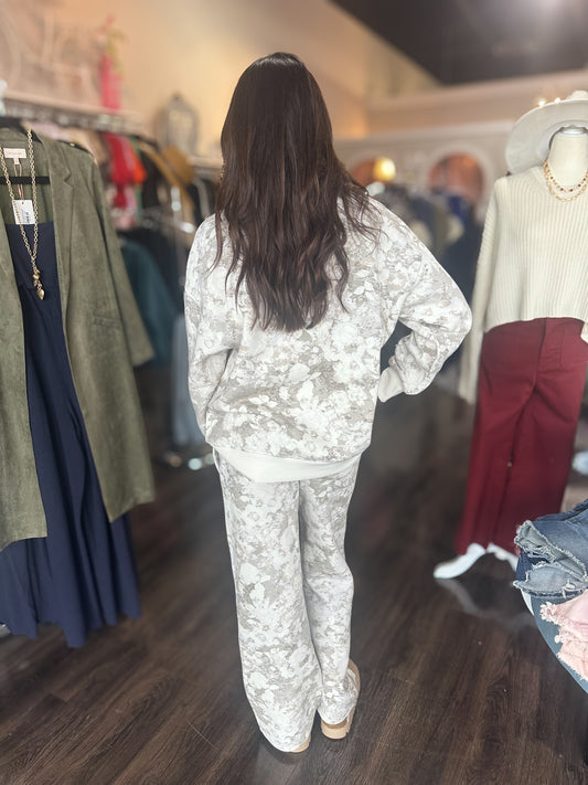 Floral Washed Sweatpants