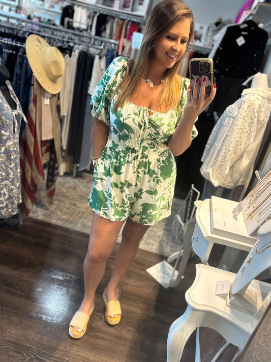 Falling Into Place Romper