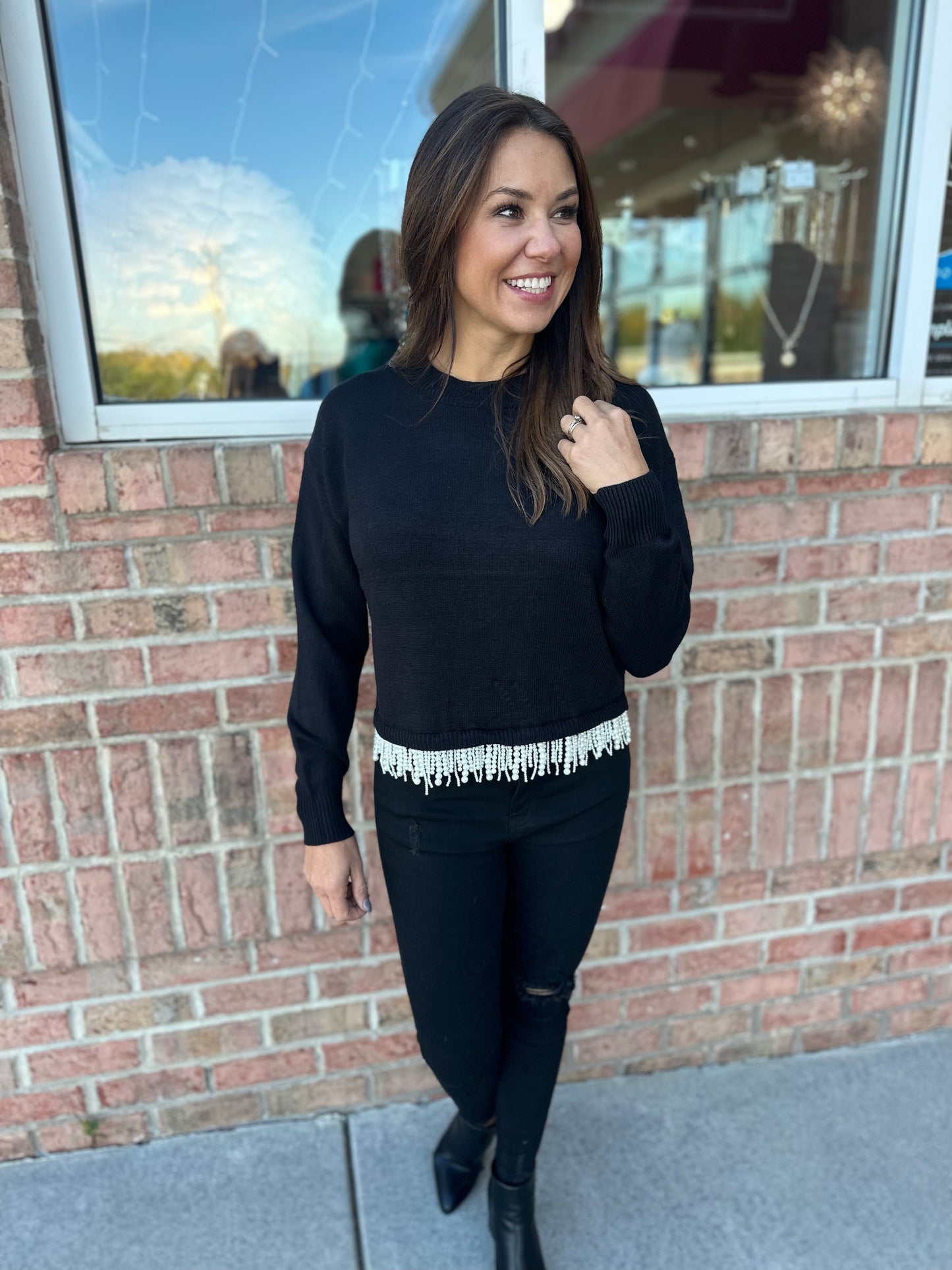 The Leda Pearl Sweater