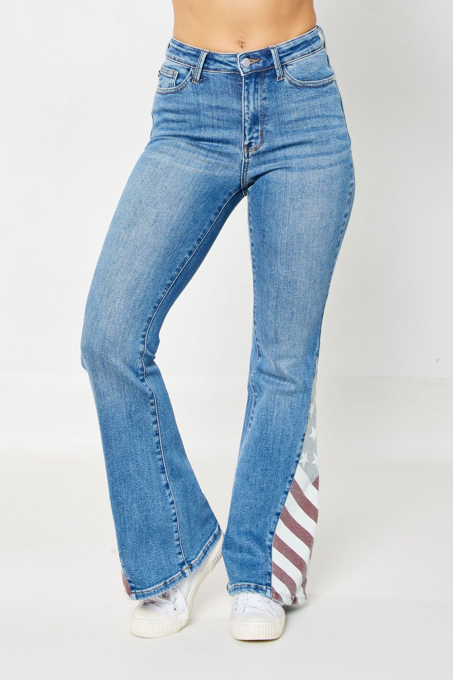Judy Blue HW Americana Flare