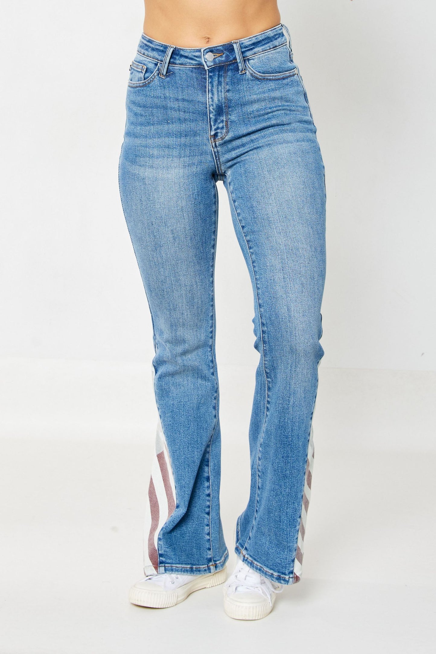 Judy Blue HW Americana Flare