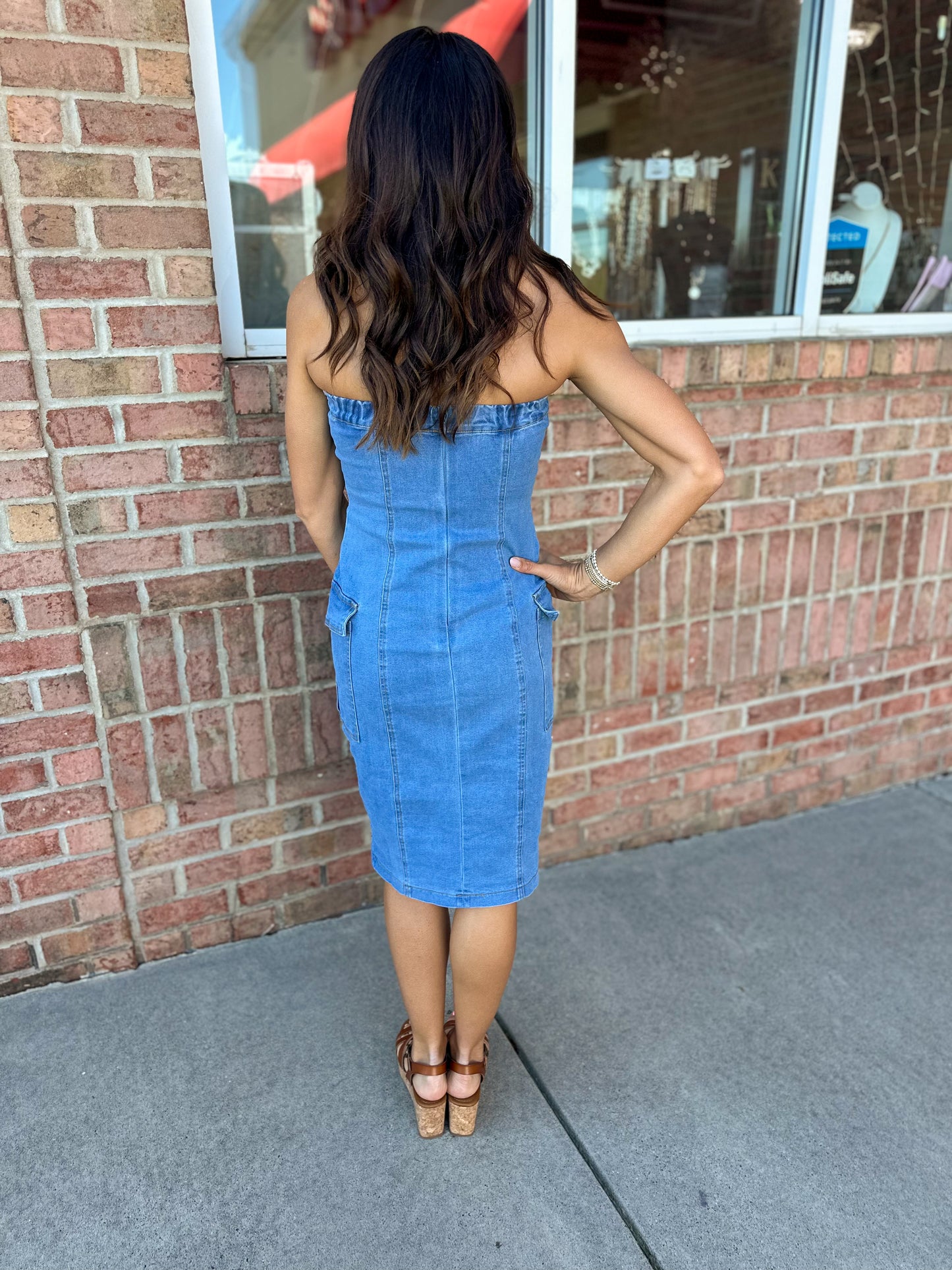 Keep My Promise Denim Dress