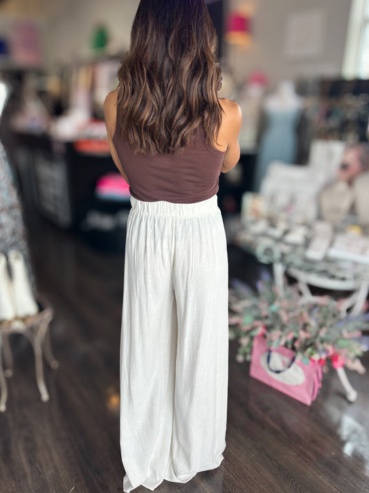 Linen Palazzo Pants