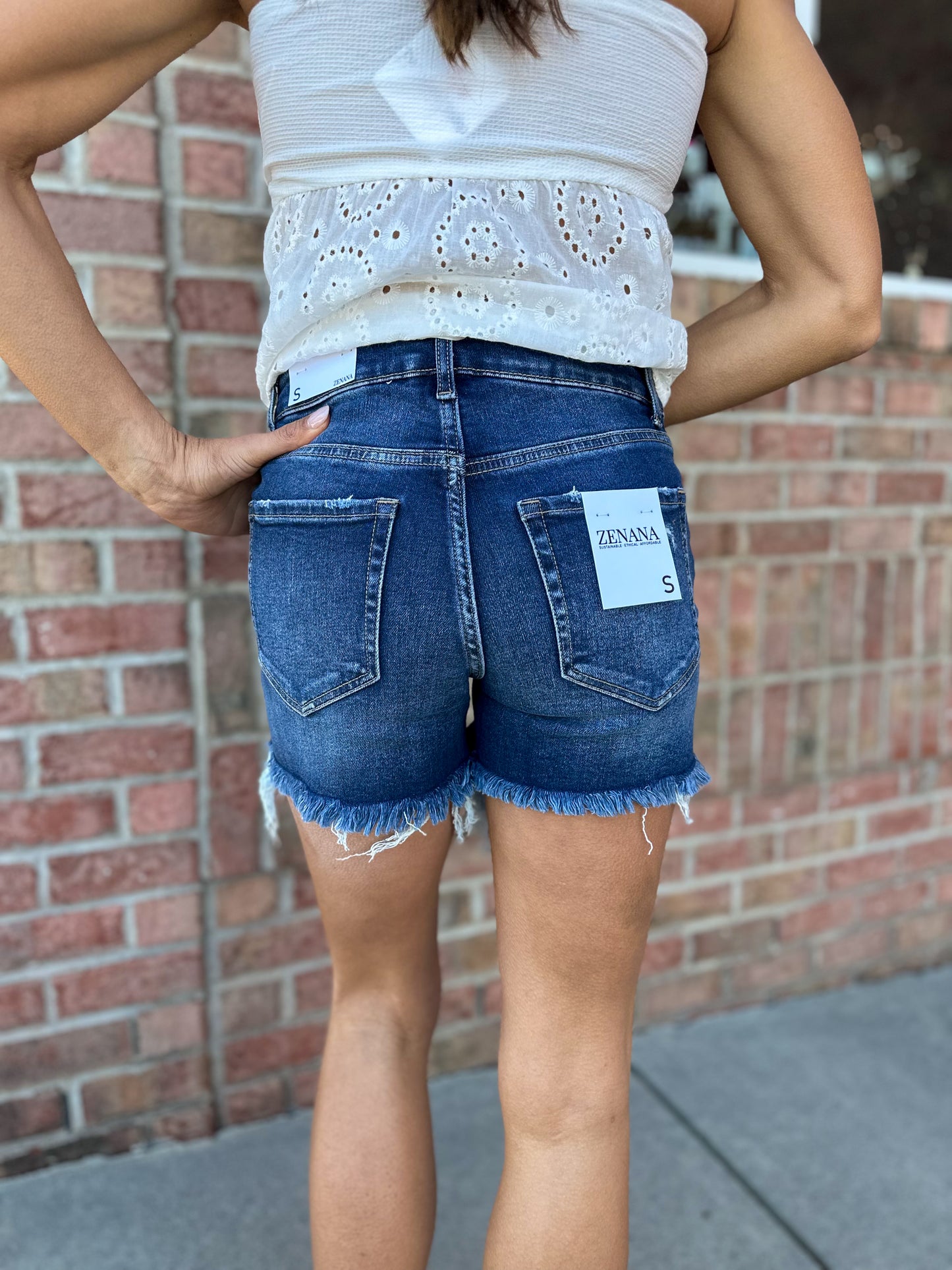 Lasso My Heart Denim Shorts