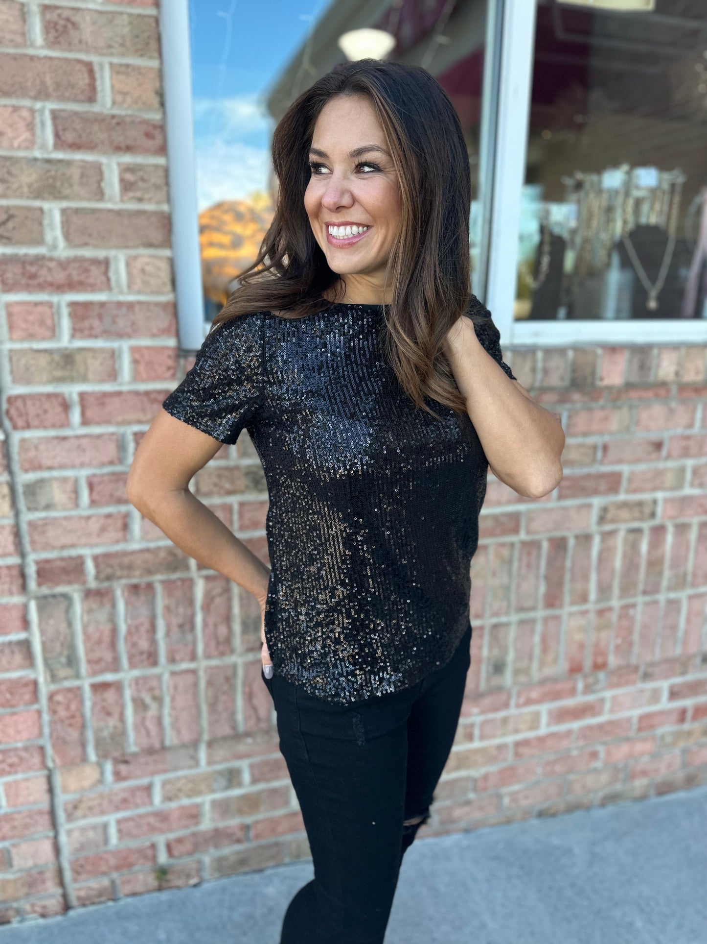 Shimmer Me Top