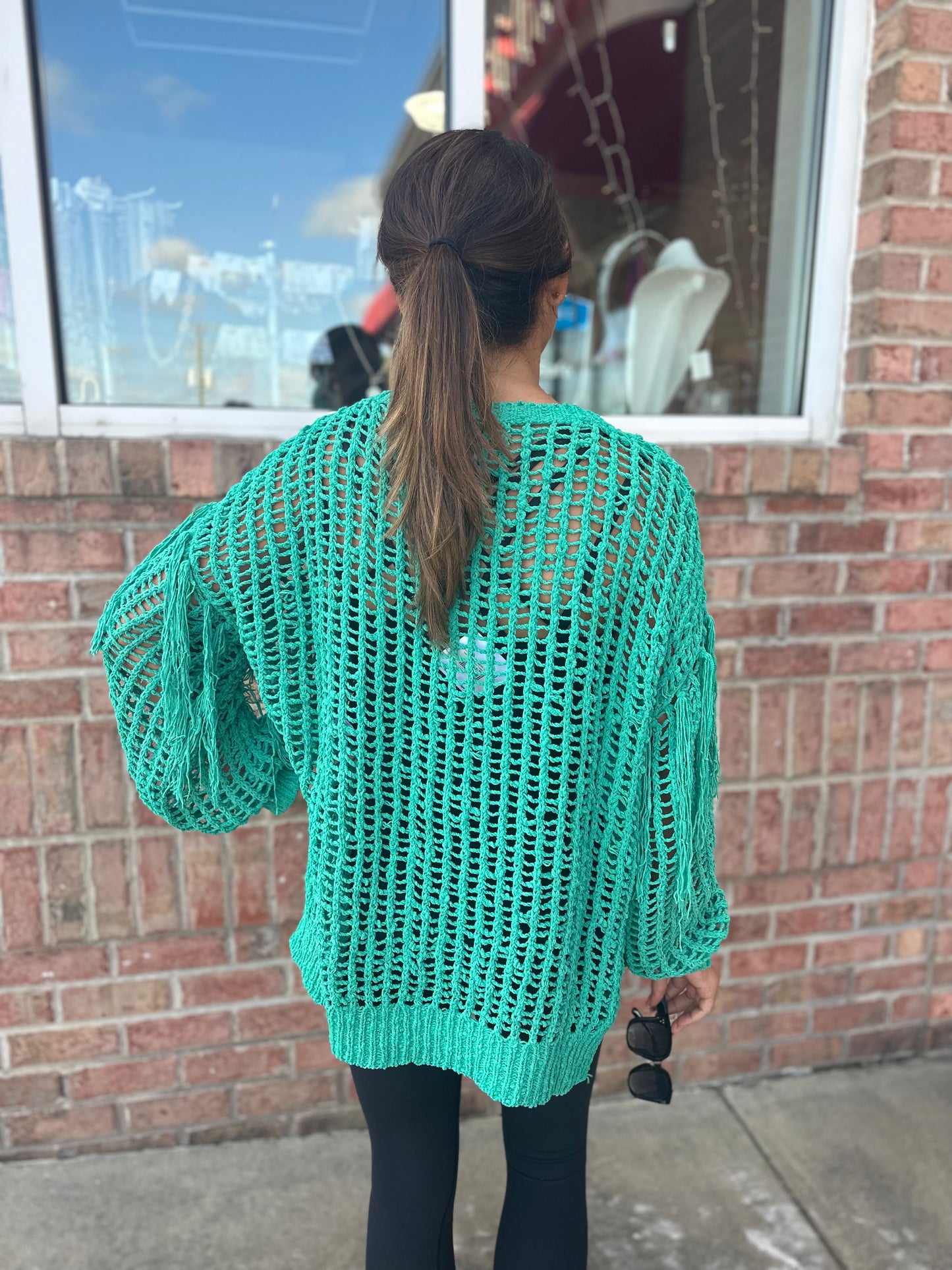Mushroom Fringe Sweater