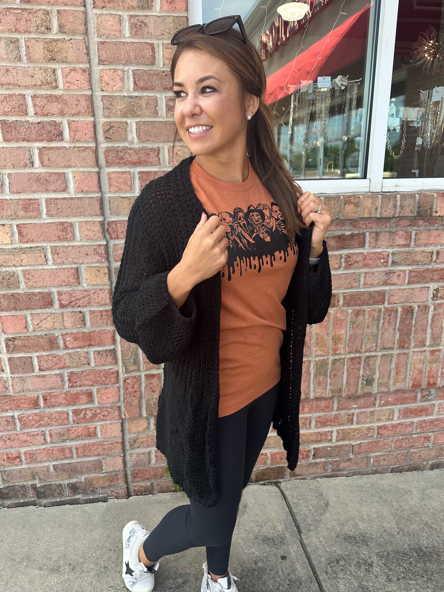 Basic Knit Bell Sleeve Cardi