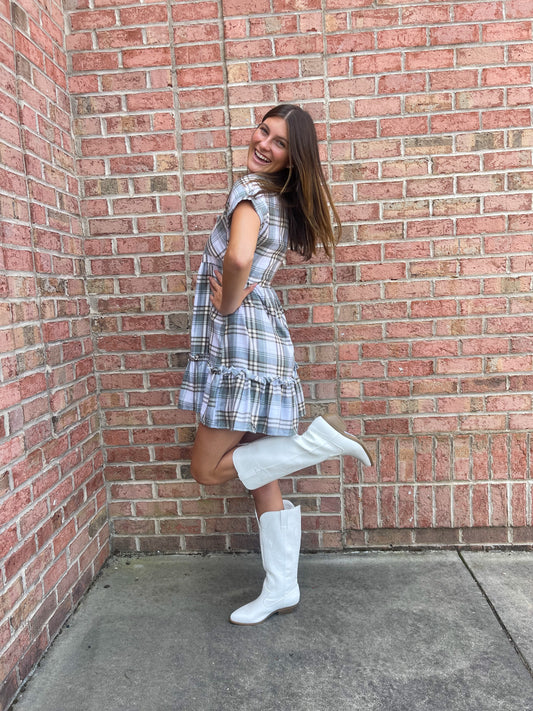 Kicking Back Ruffle Dress