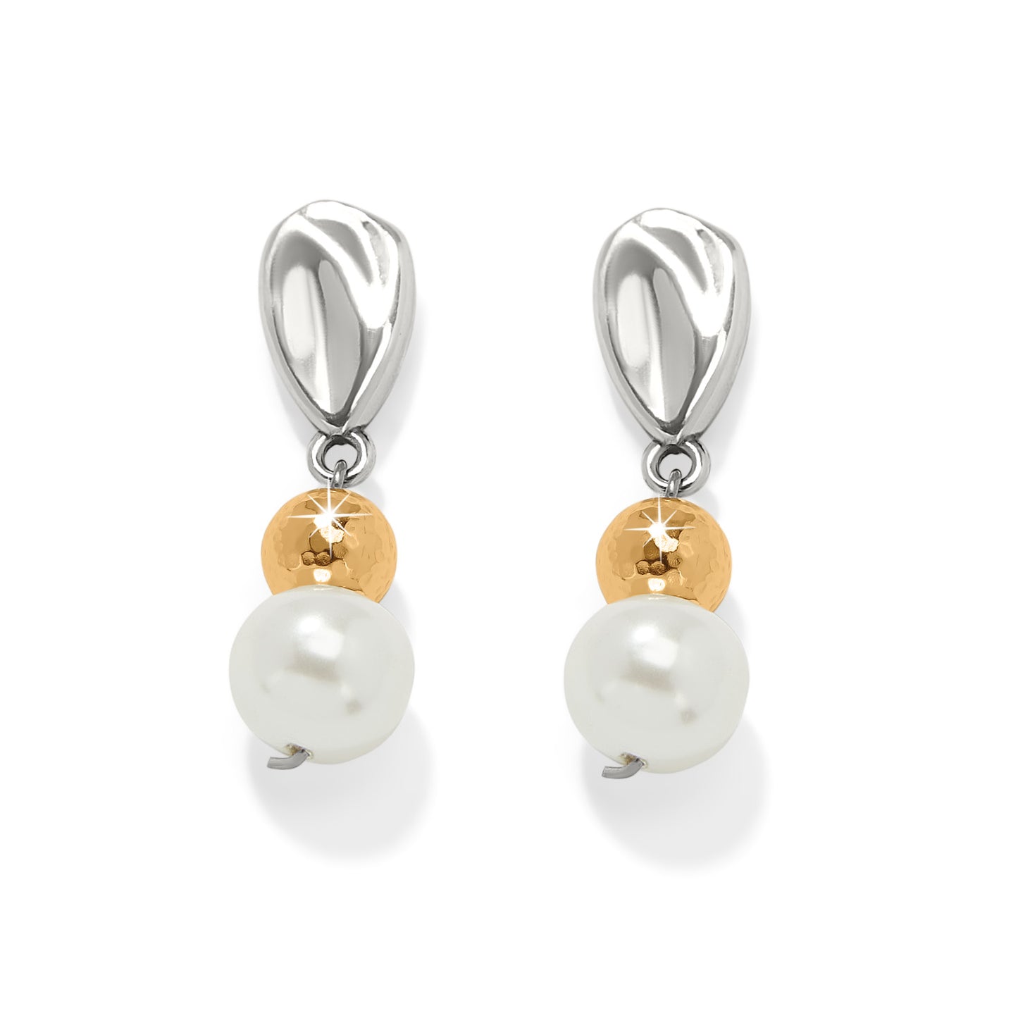 Cascade Unity Pearl Post Drop Earrings