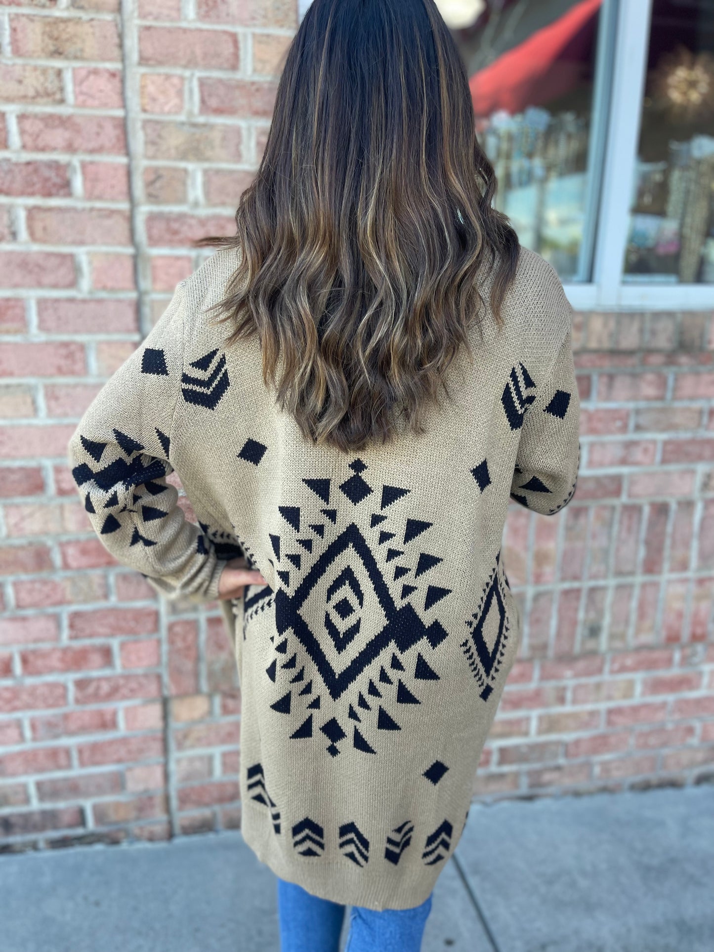 Aztec Long Cardigan