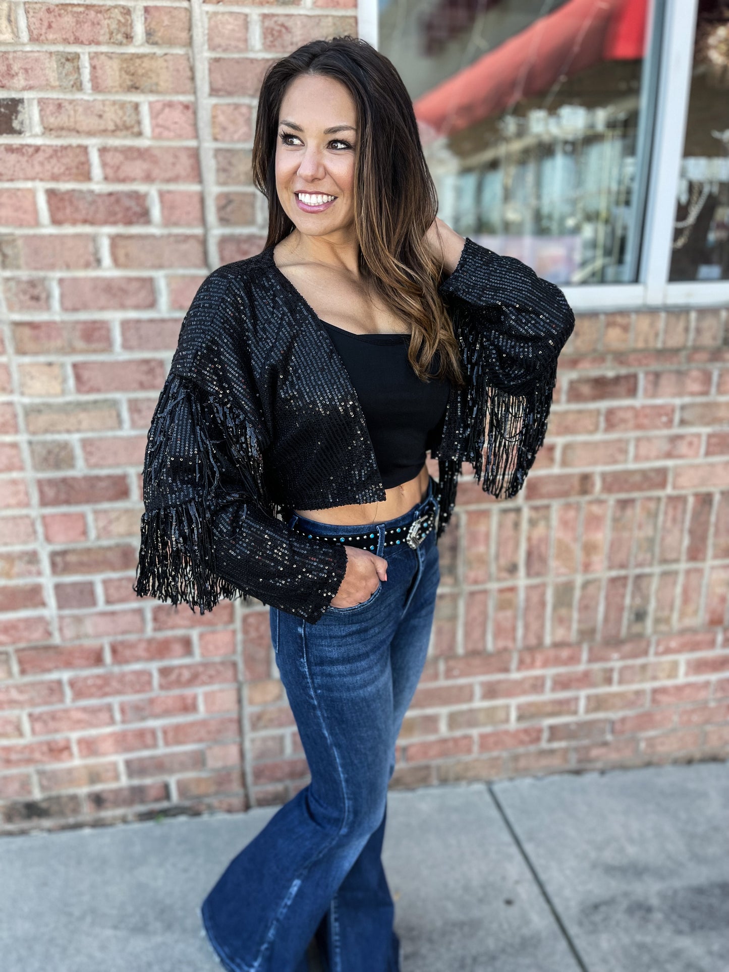 For The Likes Sequin Jacket