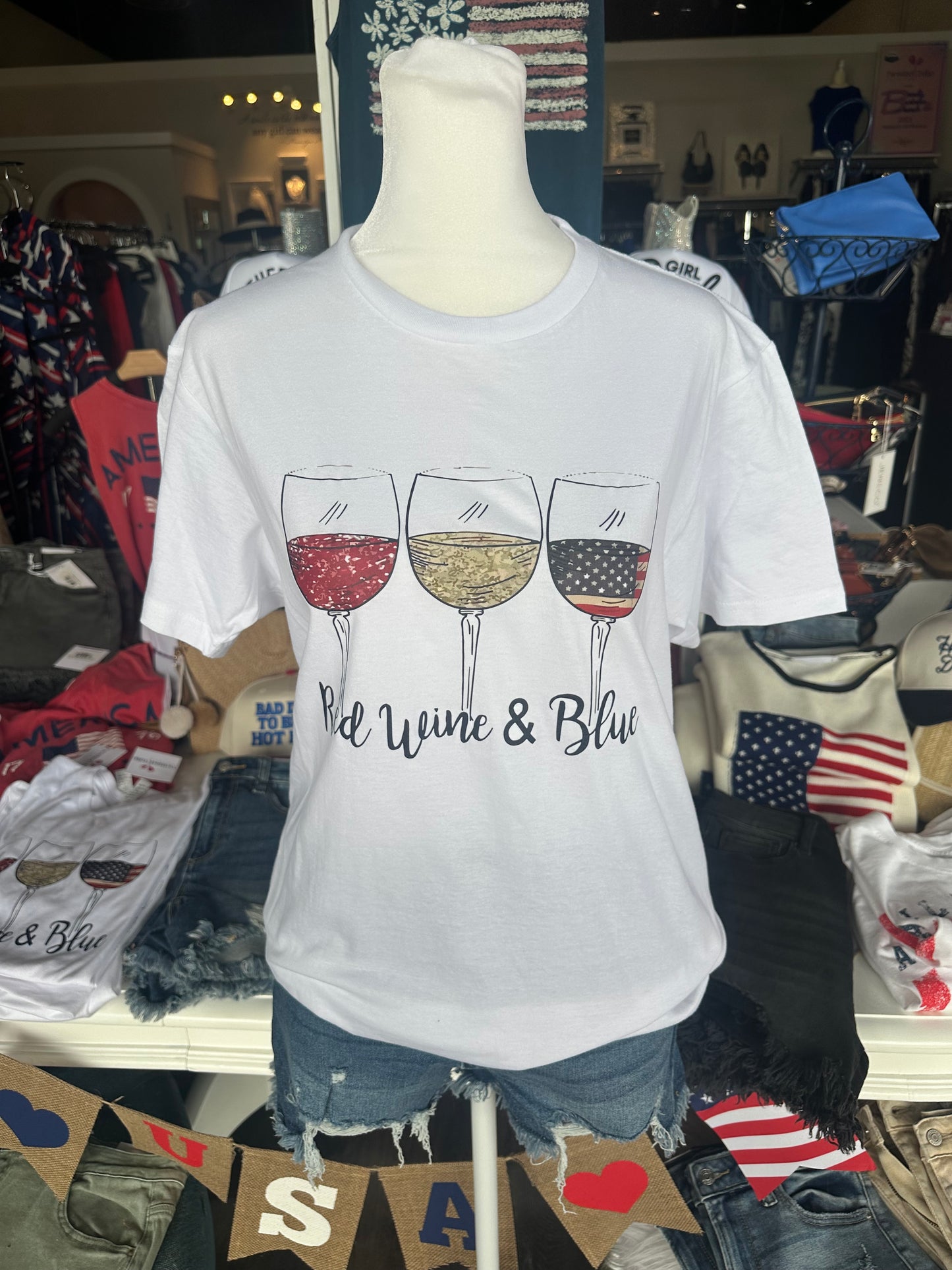 Red Wine & Blue Tshirt