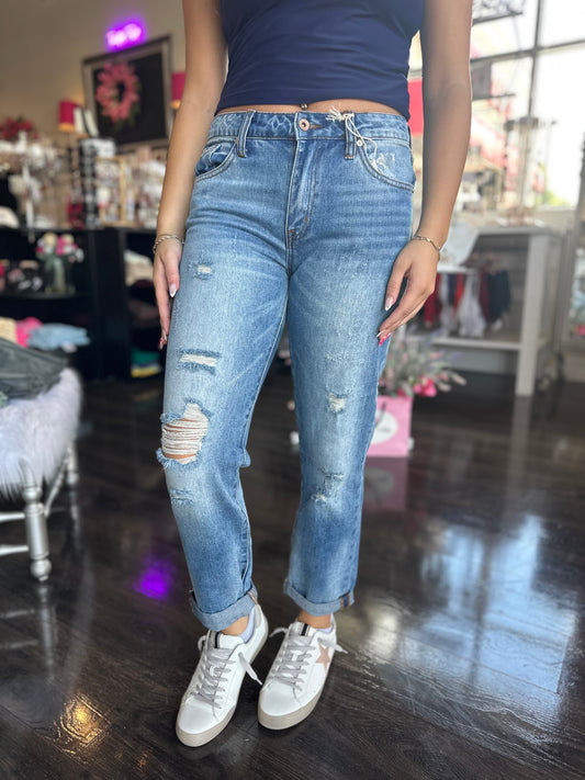 Tammy Mid Rise Relaxed Skinny