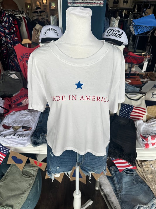 Made In America Crop Top