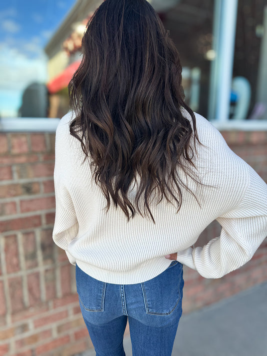 Winnie Waffle Knit Top