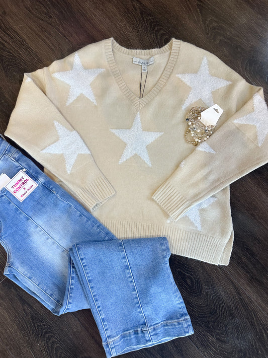 Star Fuzzy Sweater