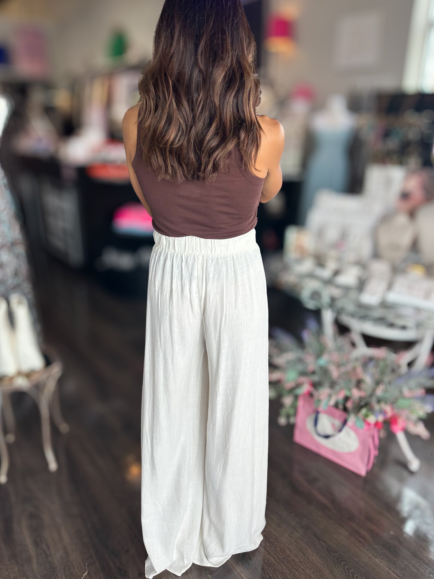Linen Palazzo Pants