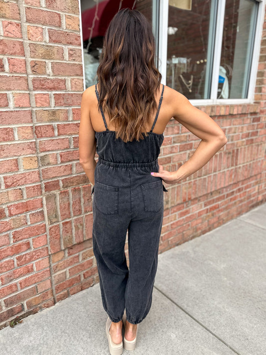 Always Problematic Mineral Washed Jumpsuit