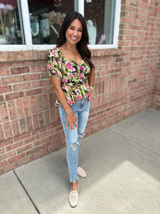 Charlotte Floral Top