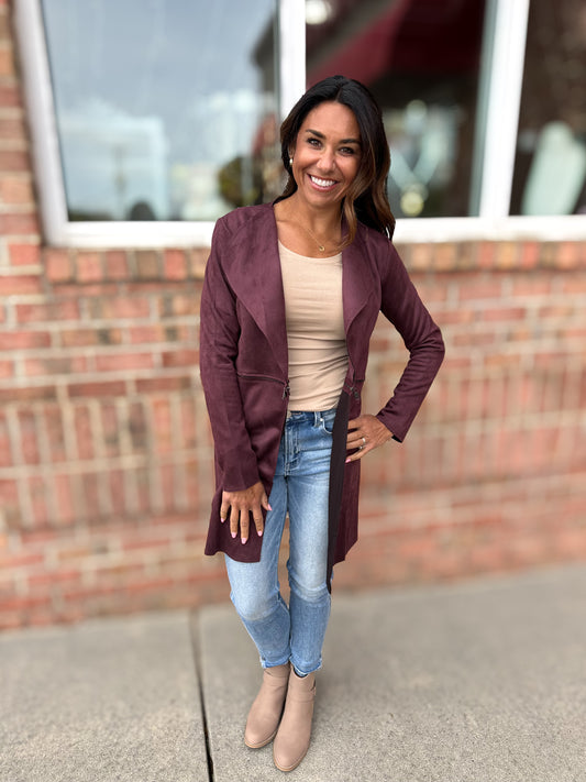 Debbie Faux Suede Jacket