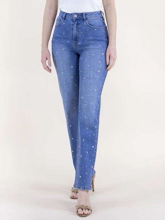 Rivet And Rhinestone Jeans