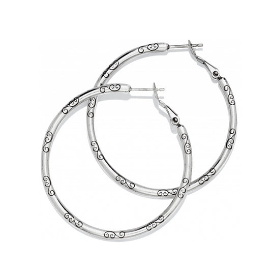 Large Earring Charm Hoops