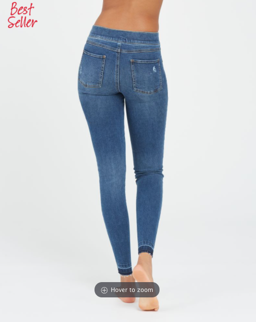 Spanx Skinny Distressed Jeans